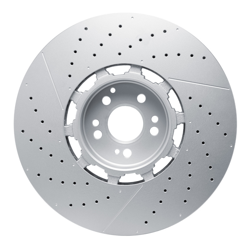 Mercedes-Benz Gls63 AMG Brake Rotor (1) - Front - R1 Concepts - Drilled & Slotted Geo-Carbon - `21-`25